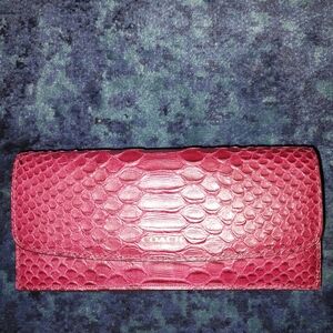Coach Brick Red Wallet